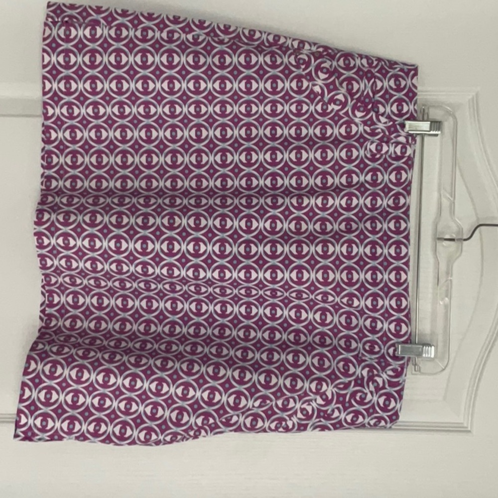 Purple Patterned Women's Skort